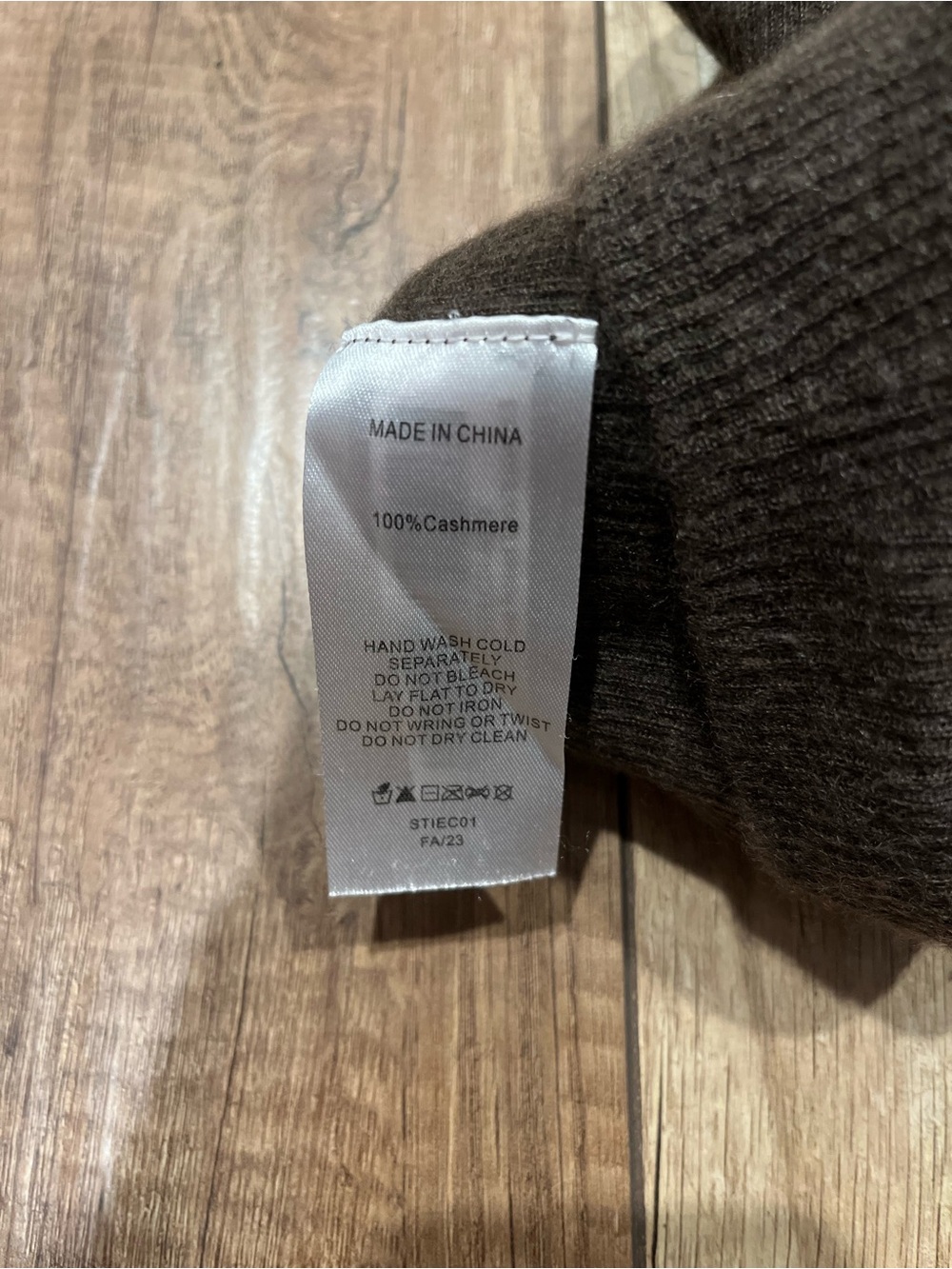 Quince Brown Ribbed Cashmere Tank Top - Picture 4 of 6